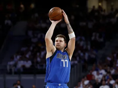 Basketball - International Friendly - Real Madrid v Dallas Mavericks - WiZink Center, Madrid, Spain - October 10, 2023 Dallas Mavericks' Luka Doncic in action REUTERS/Juan Medina