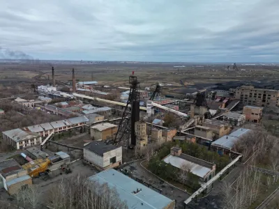 A view shows the Kostenko coal mine operated by ArcelorMittal Temirtau, as a rescue operation continues following a mine fire, in Karaganda, Kazakhstan October 28, 2023. REUTERS/Stringer