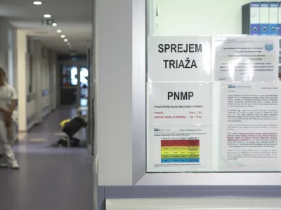 H kadrovski krizi prispevajo tudi nočne obremenitve ljubljanskih pediatrov. Na fotografiji so prostori pediatrične nujne medicinske pomoči. 