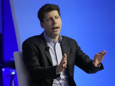 File - Sam Altman participates in a discussion during the Asia-Pacific Economic Cooperation (APEC) CEO Summit, Thursday, Nov. 16, 2023, in San Francisco. Microsoft has announced that it's hired Sam Altman and another architect of ChatGPT maker OpenAI after they unexpectedly departed the company days earlier in a corporate shakeup that shocked the artificial intelligence world. Microsoft Chairman and CEO Satya Nadella also tweeted Monday, Nov. 20, 2023 that the major investor in the chatbot that kicked off the generative AI craze is committed to its partnership with OpenAI. (AP Photo/Eric Risberg, File)