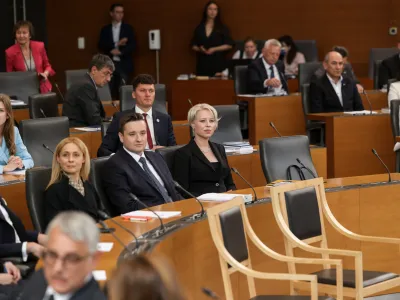 Ljubljana, drzavni zbor.<br>Ustanovna seja novega sklica drzavnega zbora.<br>Poslanka Gibanja svoboda Urska Klakocar Zupancic.