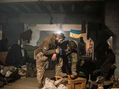 Service members of the Ukrainian armed forces are seen within the Azovstal Iron and Steel Works complex in Mariupol, Ukraine May 20, 2022. Dmytro Orest Kozatskyi/Azov regiment press service /Handout via REUTERS  THIS IMAGE HAS BEEN SUPPLIED BY A THIRD PARTY. MANDATORY CREDIT REUTERS COULD NOT INDEPENDENTLY VERIFY THE AUTHENTICITY OF THE PHOTO.