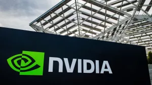 FILED - 23 February 2024, US, Santa Clara: The logo of the chip company Nvidia can be seen at its headquarters in Silicon Valley. The business of US chip designer and software specialist Nvidia continues to grow explosively thanks to the artificial intelligence boom. Photo: Andrej Sokolow/dpa