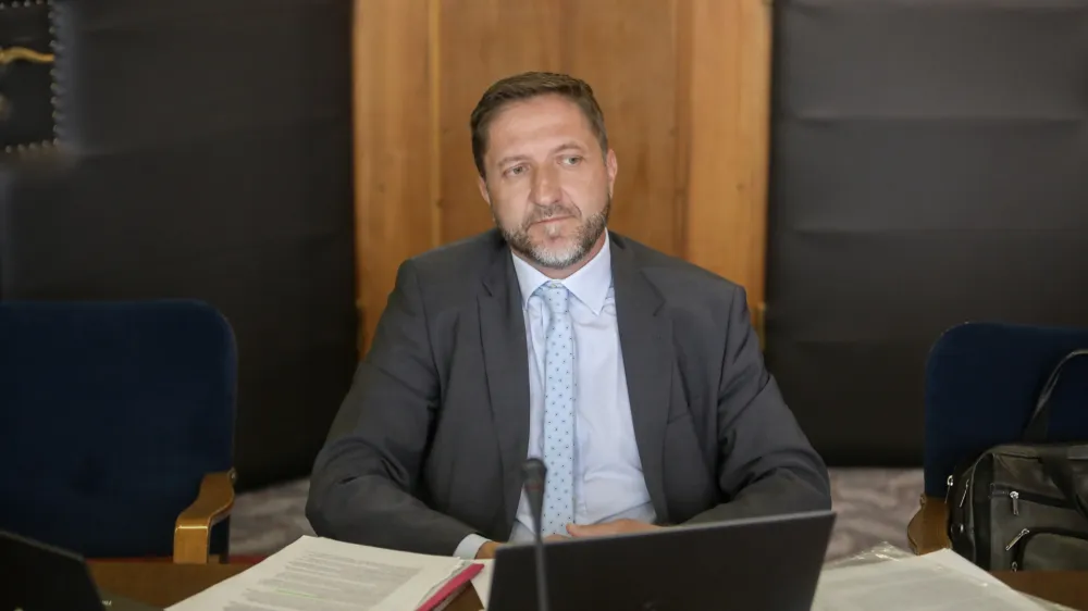 Klemen Boštjančič - 30.05.2022 - predstavitev kandidata za ministra za finance Klemna Boštjančiča pred odborom DZ za finance; //FOTO: Jaka Gasar