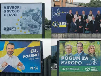 Plakati evropske volitve kolaž