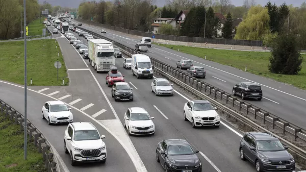 - 29.03. 2024 - kolone, zastoji, zgoščen promet, obvoznica //FOTO: Jaka Gasar