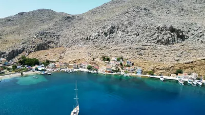 The village of Pedi is seen, following the search for missing British TV doctor Michael Mosley on the southeastern Aegean Sea island of Symi, Greece, June 8, 2024. REUTERS/Panormitis Chatzigiannakis REFILE - CORRECTING DATE FROM JUNE 7 TO JUNE 8