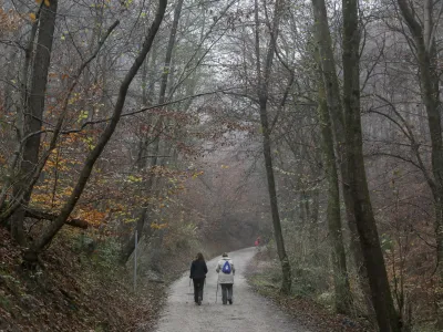 - 19.11.2020  območje hriba Golovec opremili z informacijskimi tablami in drugo urbano opremo - projekt URBforDAN //FOTO: Jaka Gasar