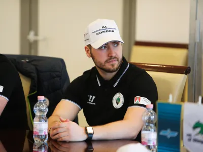 hokejist Rok Kapel<br><br>- 07.03.2022  Hokejski klub HK S Olimpija - novinarska konferenca pred začetkom četrtfinala v ligi ICEHL.<br> <br>//FOTO: Bojan Velikonja