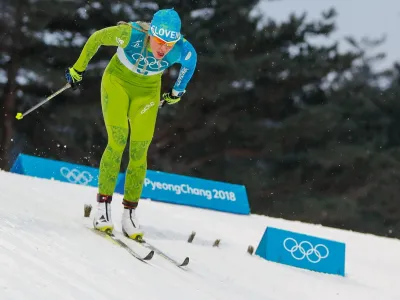 Juzna Koreja, Pyeongchang.<br>ZOI 2018 - smucarski tek, kvalifikacije, sprint, klasicno, zenske.<br>Slovenska smucarska tekacica Anamarija Lampic je tekmo koncala na 8. mestu.