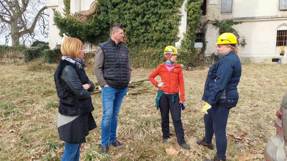 Urejanja okolice nekdaj eminentnega dvorca Jelšingrad, ki predstavlja unikatni primer arabsko-mavrske arhitekture pri nas, so se v teh dneh že lotili.