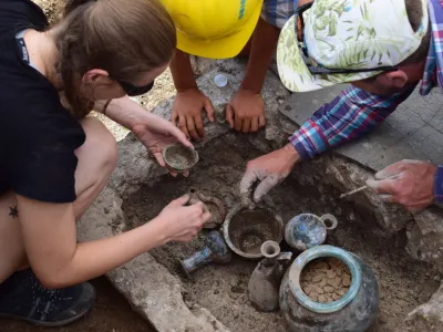 Najdišče na Dunajski cesti, arheologija