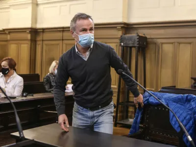 Primo Ulaga<br><br>- 19.10.2020  sojenje  predobravnavni narok  sojenje nekdanjemu skakalcu, direktorju nordijskih reprezentancin in predsedniku Smučarske zveze Slovenije Primou Ulagi zaradi korupcije <br> <br>//FOTO: Luka Cjuha.