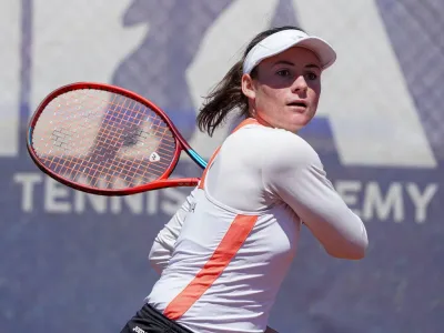 Turcija, BJK.<br>Slovenska zenska reprezentanca je cetrti dan v 1. evro-afriski skupini v pokalu BJK prisla se do cetrte zmage.<br>Slovenska tenisacica Tamara Zidansek.<br>Foto: Tenis Slovenija