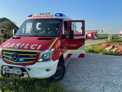 Balonarska nesreča v Beltincih. PGD Murska Sobota. Brez poškodovanih. 