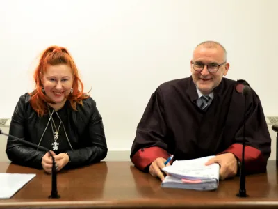 Ljubljana. Sodišče. Sojenje v zadevi Poluektova AnželaFoto: Robert Balen