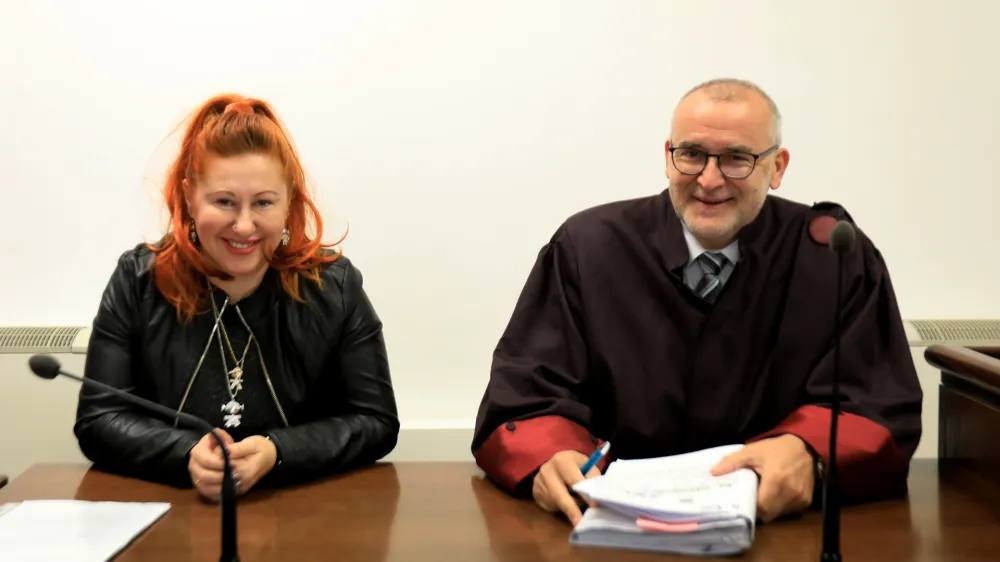 Ljubljana. Sodišče. Sojenje v zadevi Poluektova AnželaFoto: Robert Balen