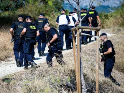 Branimir Čaleta je septembra 2020 pred sodiščem pobegnil pravosodnim policistom in tako sprožil eno večjih iskalnih akcij na Hrvaškem. Našli so ga osem ur kasneje. Foto: Pixsell