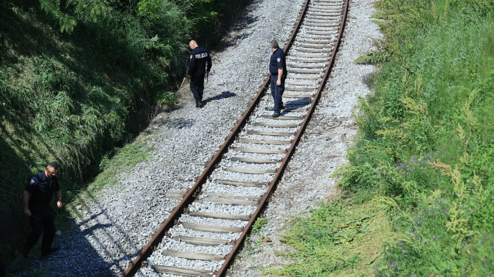 21.05.2022., Nasice - Mladic ubio djevojku, te nakon ubojstva skocio sa mosta zeleci napraviti samoubojstvo.  Photo: Davor Javorovic/PIXSELL