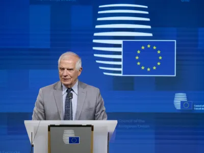 HANDOUT - 18 July 2022, Belgium, Brussels: High Representative of the European Union for Foreign Affairs and Security Josep Borrell Fontelles Policy speaks during a press conference after the Foreign Affairs Council meeting. Photo: Alexandros Michailidis/European Council/dpa - ATTENTION: editorial use only and only if the credit mentioned above is referenced in full