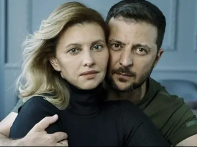 Olena in Volodimir Zelenski v reviji Vogue. F instagram