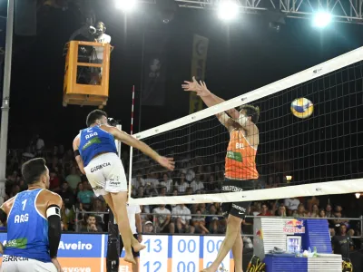 Amieva in AveiroVandecaveye in Vandecaveye- 31.07.2022 - Odbojka na mivki Ljubljana Beach Volley 2022 – finale svetovne serije //FOTO: Nik Erik Neubauer