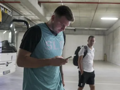 Luka Dončić<br><br>- 27.06.2022 – košarkarska reprezentanca - trening – priprave pred tekmo proti Hrvaški - kvalifikacije za svetovno prvenstvo 2023, 5. krog -<br><br><br>//FOTO: Jaka Gasar