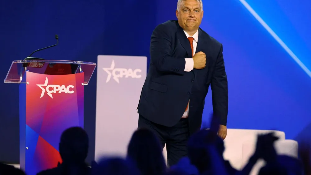 Viktor Orban na konferenci CPAC.&nbsp;