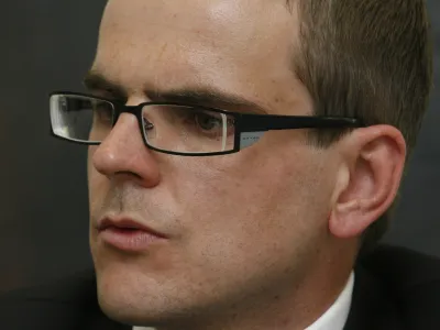 mag. Matej Avbelj- okrogla miza z naslovom Ali Slovenija potrebuje ustavne spremembe? v organizaciji Intituta dr. Joeta Pučnika, //FOTO: Matej PoveOPOMBA: ZA OBJAVO V ČASOPISU DNEVNIK