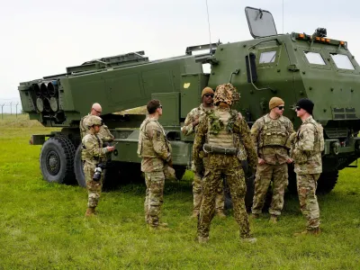 A M142 High Mobility Artillery Rocket System (HIMARS) takes part in a military exercise near Liepaja, Latvia September 26, 2022. REUTERS/Ints Kalnins