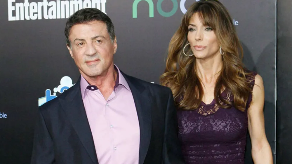 Sylvester Stallone in Jennifer Flavin