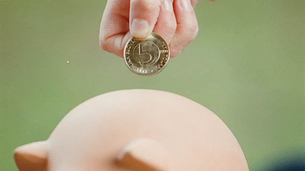 varčevanje denarja, kovanec šparovček