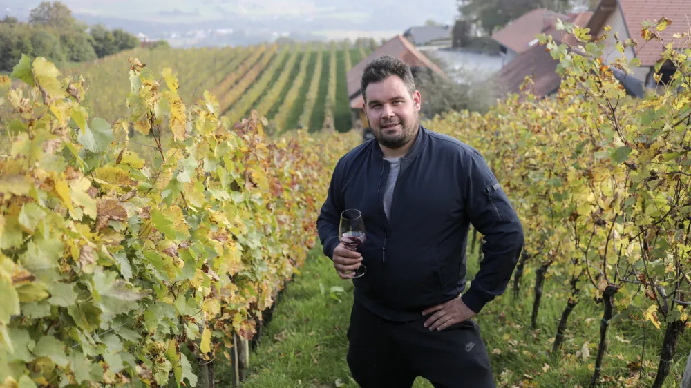 vinar Janez Colnar - 13.10.2022 – Vinska klet Colnar – vinogradništvo in vinarstvo na Trški gori, Črešnjice 124, Otočec  //FOTO: Jaka Gasar
