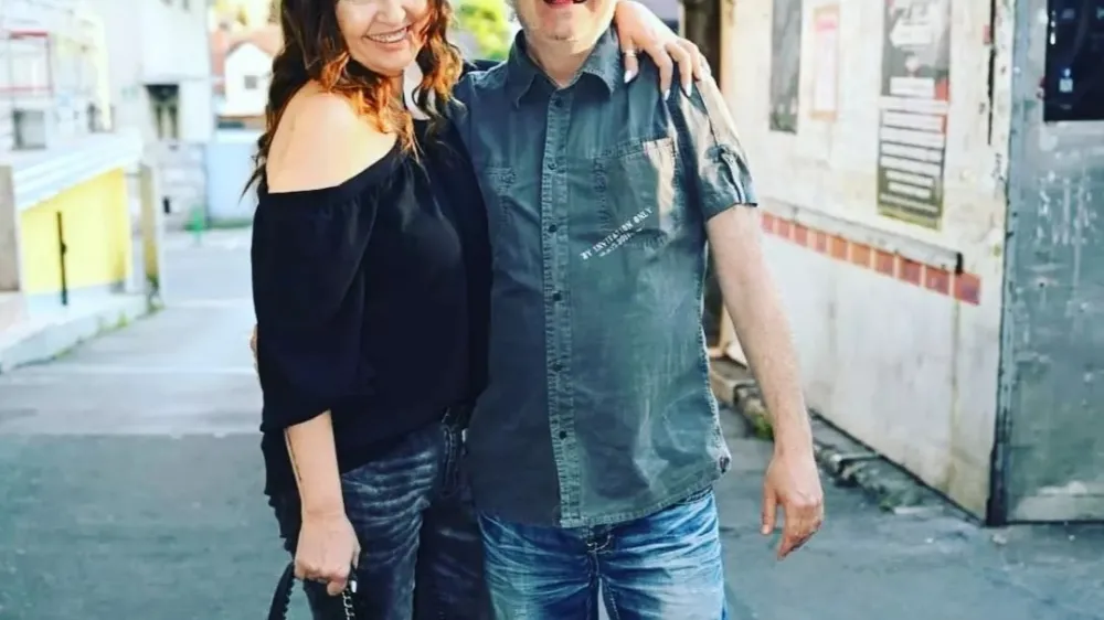 Anja Rupel in Aleš Klinar si rada privoščita skok na morje. F Instagram