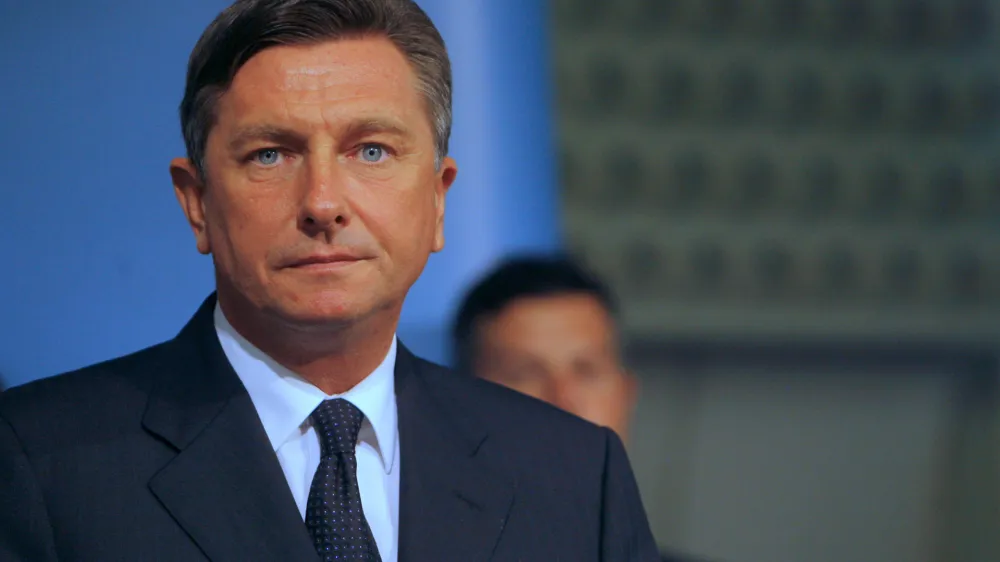 predsedniški kandidat SD Borut Pahor - zmagovalec prvega kroga,- Predsedniške volitve 2012 - pete volitve za predsednika republike v samostojni Sloveniji - volili med tremi kandidati - Danilom Türkom, Borutom Pahorjem in Milanom Zverom//FOTO: Tomaž Zajelšnik