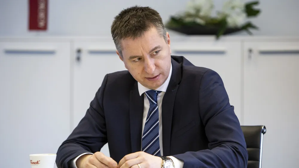 ﻿- pooblaščenec hrvaške vlade za Agrokor Fabris Peruško- 04.02.2019 - Zagreb - Koncern Agrokor d.d. največje hrvaško zasebno podjetje, Ul. Marijana Čavića 1A //FOTO: Matjaž Rušt