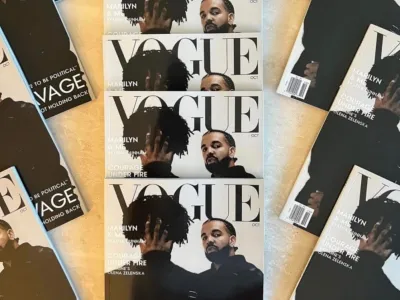 Ponarejena naslovnica revije Vogue, zaradi katere sta se Drake in 21 Savage znašla v težavah. F instagram