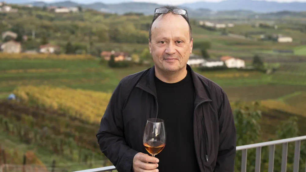 vinar Borut Blažič - 10.11.2022 – Vina Blažič, vinogradništvo – vinarstvo – vinska klet, Plešivo 30, Dobrovo v Goriških brdih, //FOTO: Nik Erik Neubauer