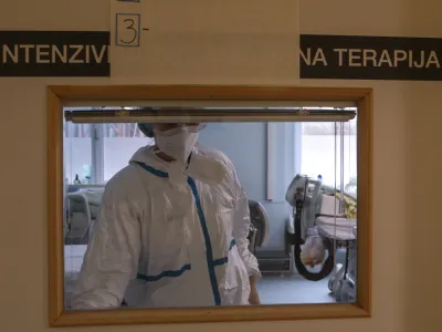 ﻿09.11.2021 - Splošna bolnišnica SB Jesenice – Covid oddelek – Epidemija koronavirus Covid-19 v Sloveniji //FOTO: Luka Cjuha.