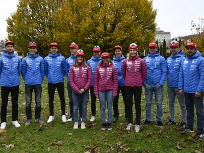 - 23.11.2022 - moška in ženska biatlonska reprezentanca pred bližnjim začetkom nove tekmovalne sezone in svetovnega pokala. //FOTO: Nik Erik Neubauer