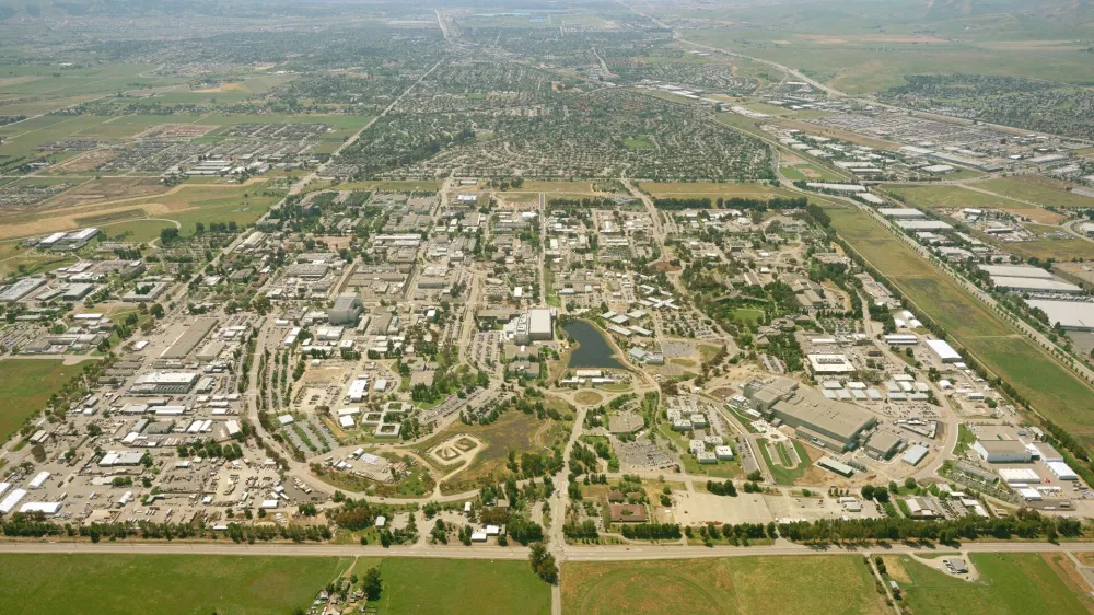 FILE PHOTO: An aerial photo shows Lawrence Livermore National Laboratory in Livermore, California, U.S. on July 5, 2011.  Courtesy National Nuclear Security Administration/Handout via REUTERS ATTENTION EDITORS - THIS IMAGE WAS PROVIDED BY A THIRD PARTY. EDITORIAL USE ONLY./File Photo
