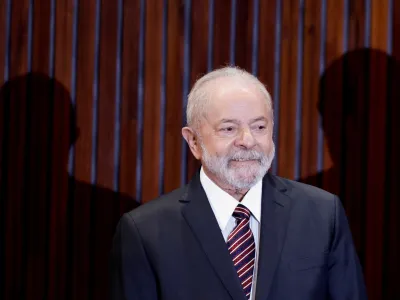 Brazilian President-elect Luiz Inacio Lula da Silva attends a ceremony to receive the confirmation of his victory in the recent presidential election, in Brasilia, Brazil, December 12, 2022. REUTERS/Ueslei Marcelino