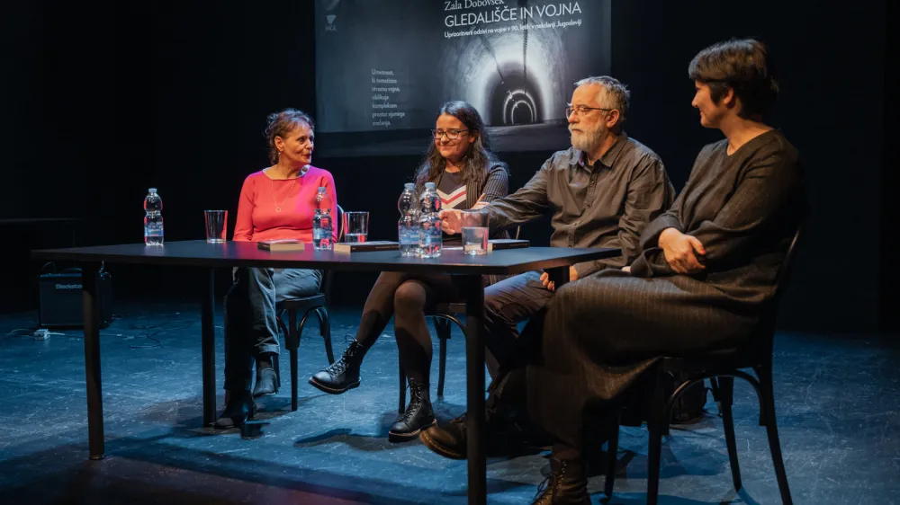 Predstavitev knjige Gledali&scaron;če in vojna Zale Dobov&scaron;ek