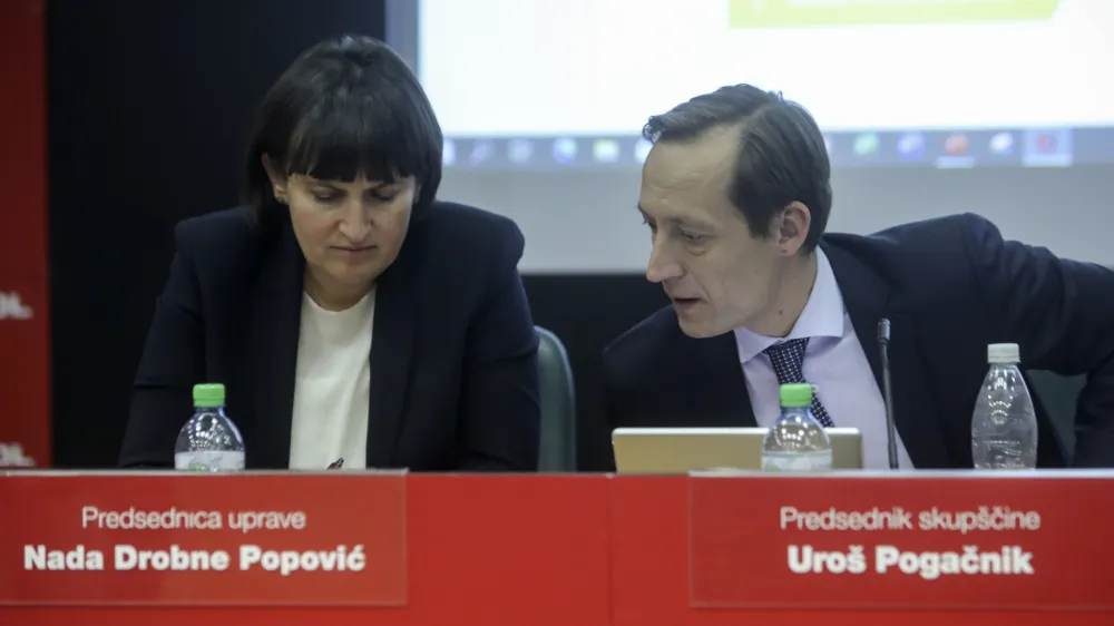 Nada Drobne Popovič, Uro&scaron; Pogačnik- 27.12.2022 - skup&scaron;čina družbe Petrol //FOTO: Jaka Gasar