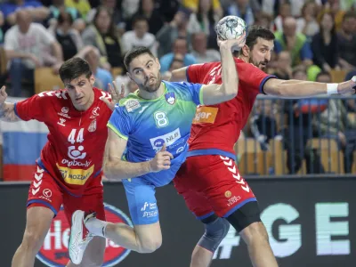 Blaž Janc - 13.04.2022 – moški rokomet – Slovenija: Srbija, kvalifikacije za SP 2023, prva tekma: /FOTO: Jaka Gasar