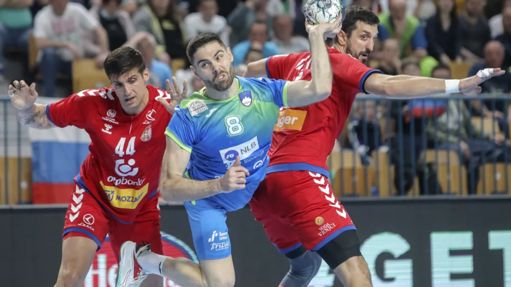 Blaž Janc - 13.04.2022 – moški rokomet – Slovenija: Srbija, kvalifikacije za SP 2023, prva tekma: /FOTO: Jaka Gasar