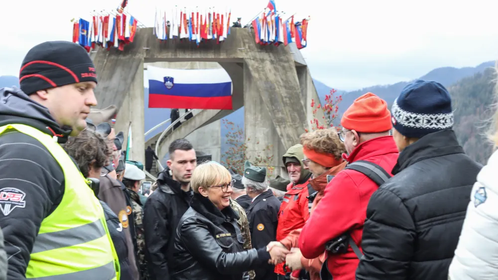 predsednica republike dr.Nataša Pirc Musar- 08.01.2023 - Dražgoše 2023 - osrednja slovesnost Po stezah partizanske Jelovice v spomin na 81. obletnico Dražgoške bitke, //FOTO: Bojan Velikonja