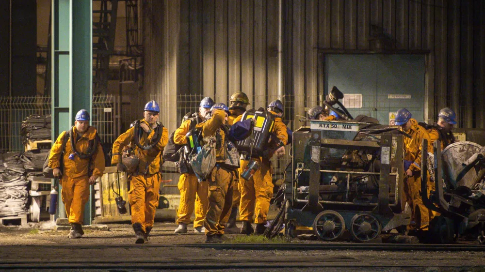 ﻿Rescue personnel prepare to search for missing miners after a methane explosion at the CSM hard coal mine in Karvina, Czech Republic, December 20, 2018. REUTERS/Stringer