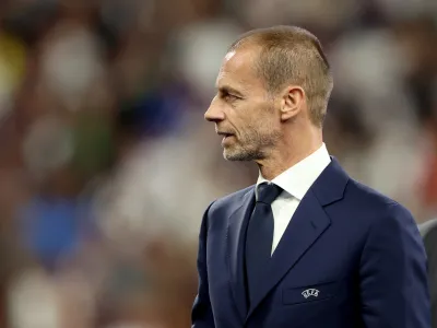 Soccer Football - Champions League Final - Liverpool v Real Madrid - Stade de France, Saint-Denis near Paris, France - May 28, 2022 UEFA president Aleksander Ceferin after the match REUTERS/Molly Darlington