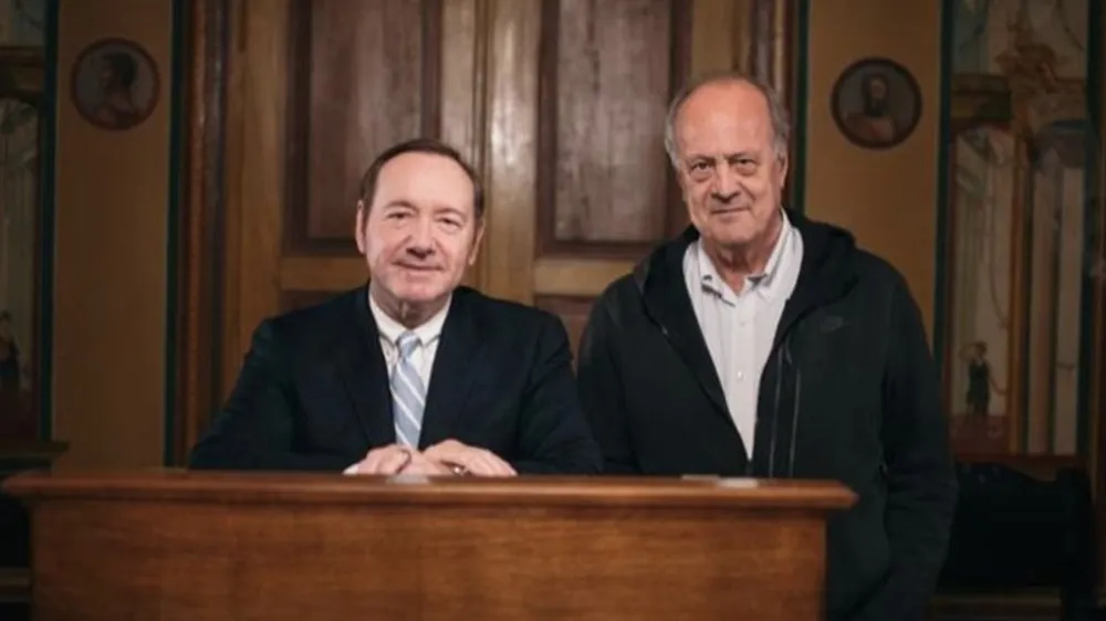 Kevin Spacey (levo) in Jakov Sedlar sta sodelovala pri filmu Bilo je nekoč na Hrvaškem. F instagram